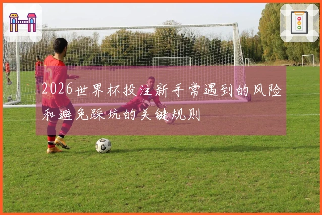 2026世界杯投注新手常遇到的风险和避免踩坑的关键规则